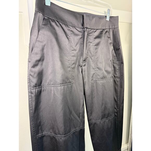 Athleta Radiant Jogger Black Shiny Pants Size 4 Tapered Pant Professional (27") - Picture 7 of 12